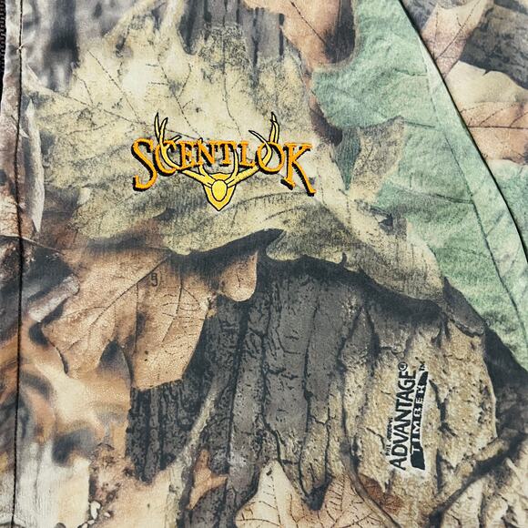 Vintage Scent Lok Camo Full Zip Jacket Embroidered Logo Medium - Picture 6 of 8